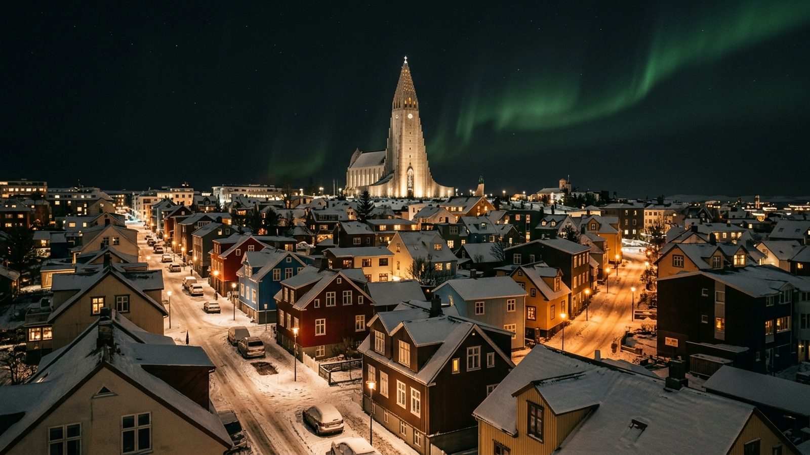Iceland at night