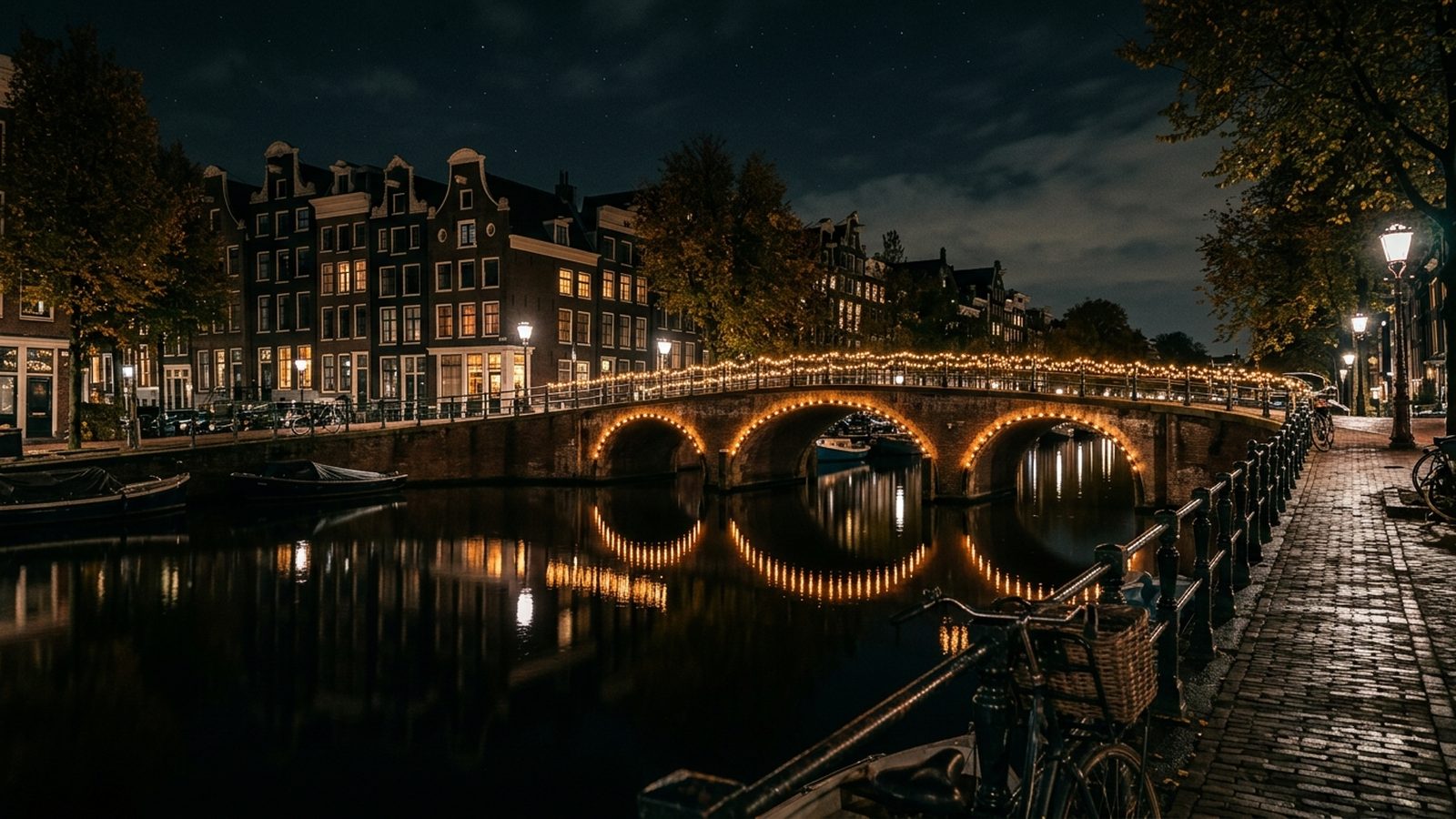 Netherlands at night